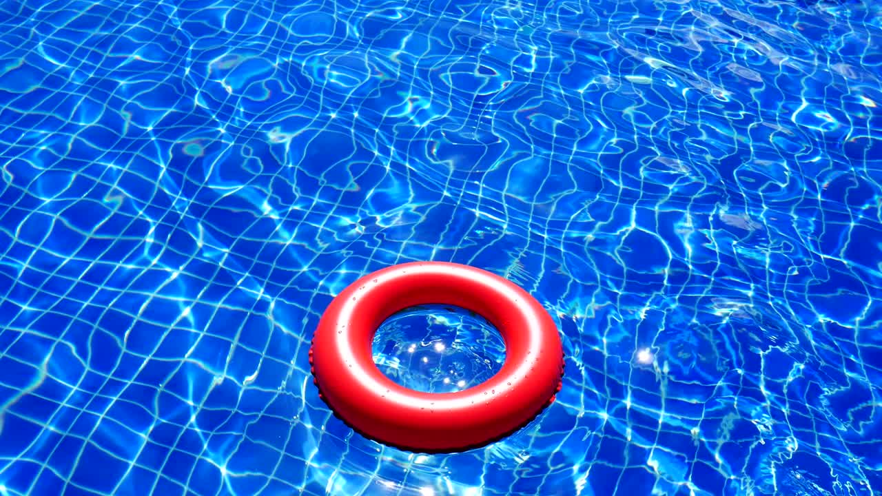 resumen colorido de la superficie del agua en la piscina