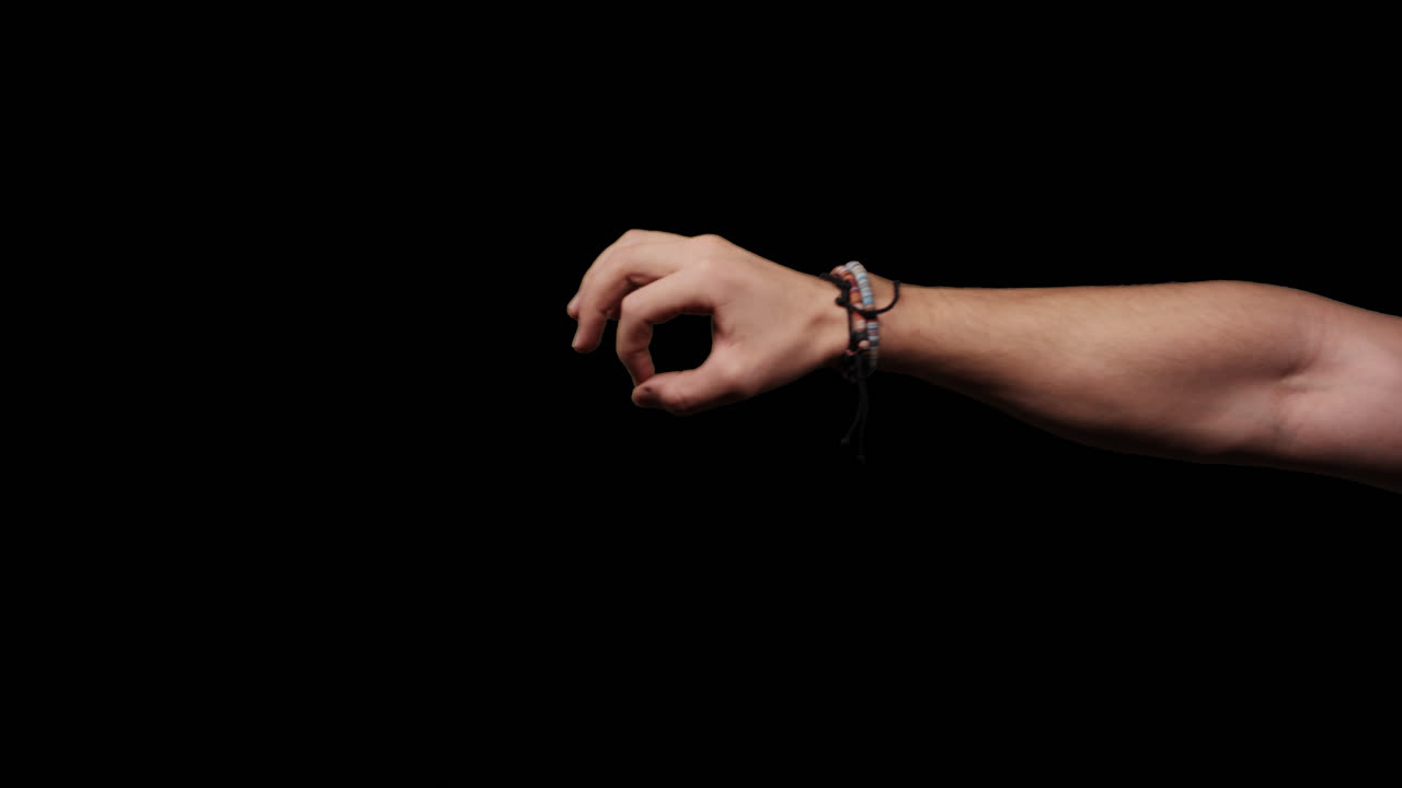 gestos de la mano con el canal alfa