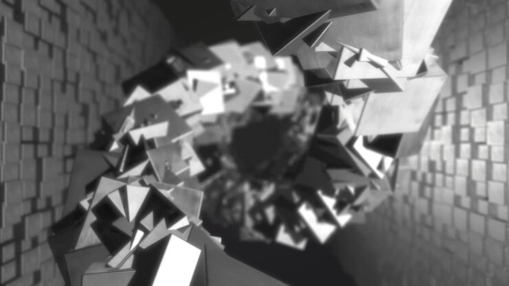 Chrome Cubes Spiral