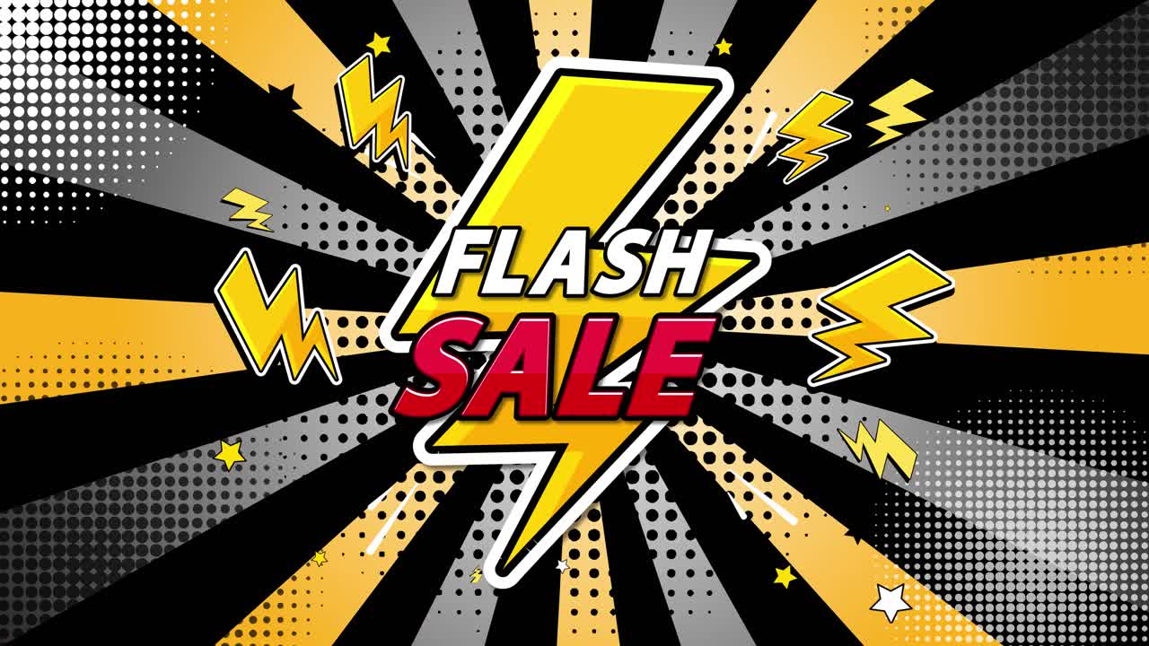 대담한 텍스트와 그래픽으로 활기찬 광고