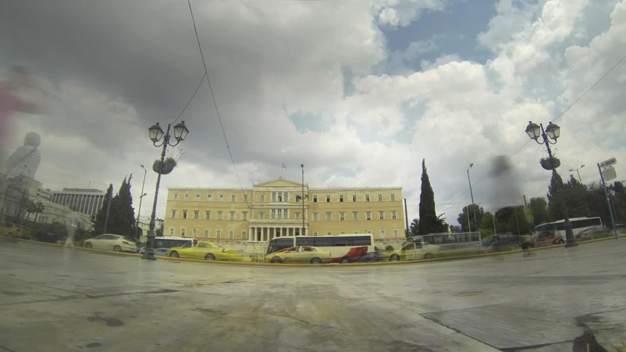 Greek Parliament Time Lapse Loop