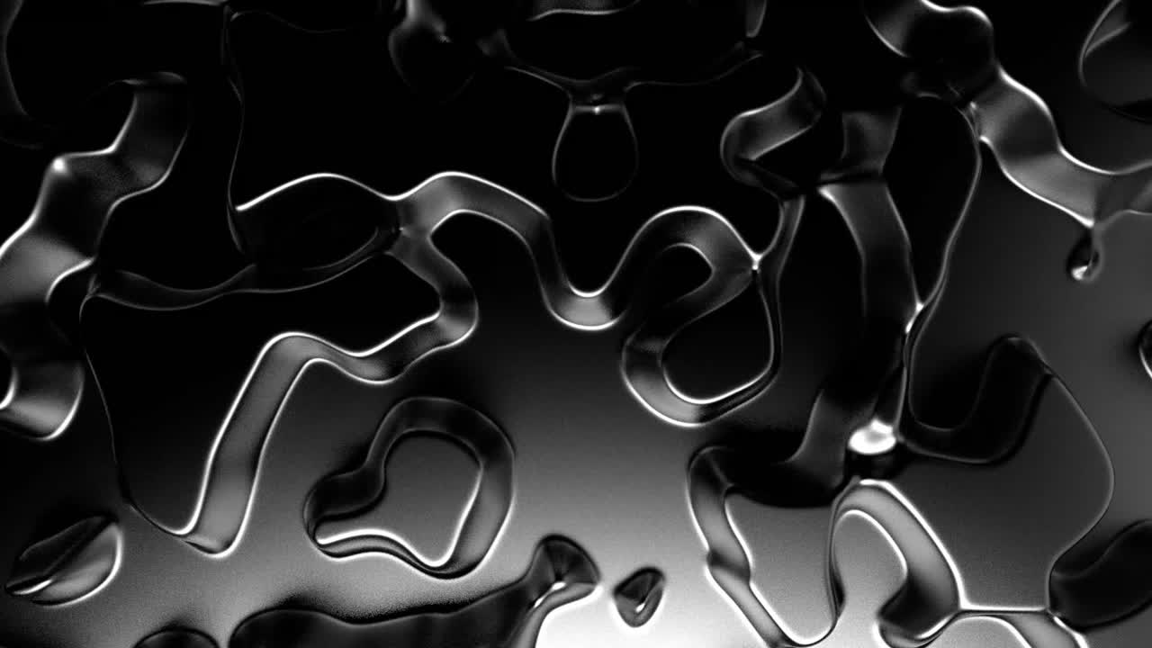 추상 3d 소음 금속 구, 무 루프