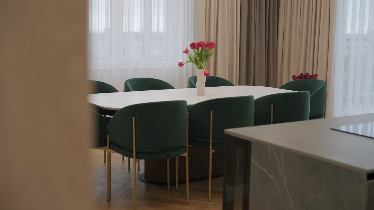 video de diseño y decoración de habitaciones interiores moderno estilo minimalista sala de estar y comedor apartamento estudio.