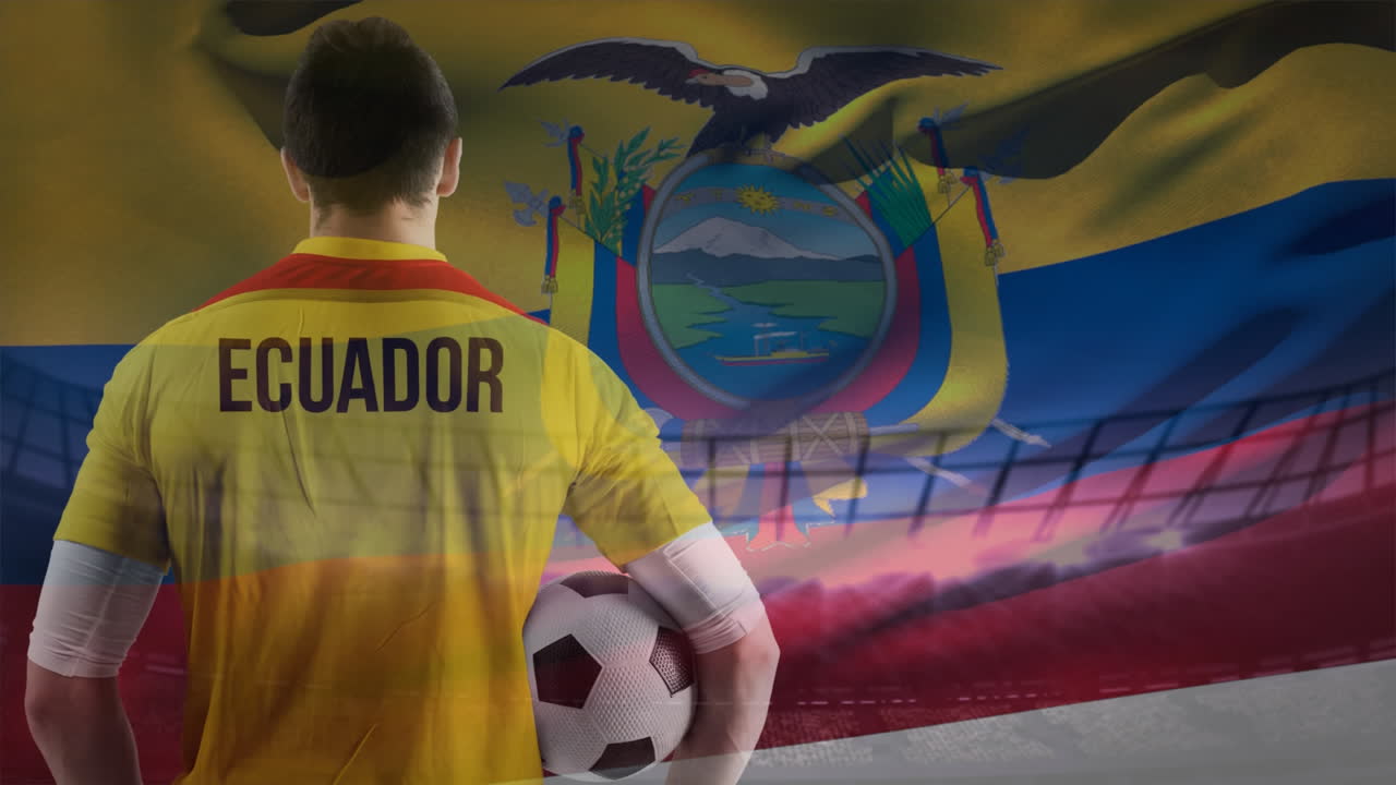 video de la bandera del ecuador