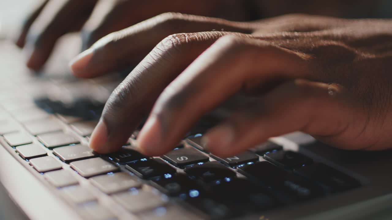 Young Mans Hands Close-up