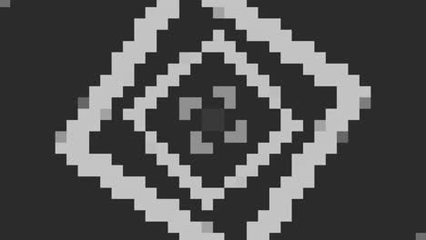 patrón de píxeles blancos en 8 bits en el degradado negro