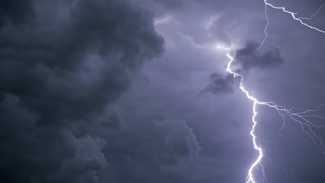 dramatic lightning storm