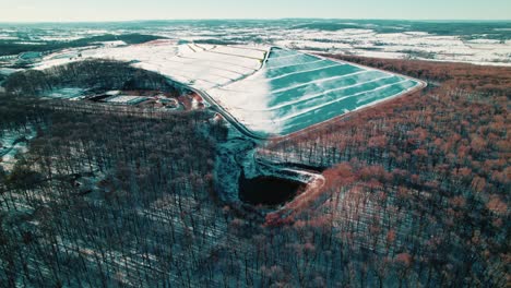narvon 's winter landscape: an aerial view of environmental management