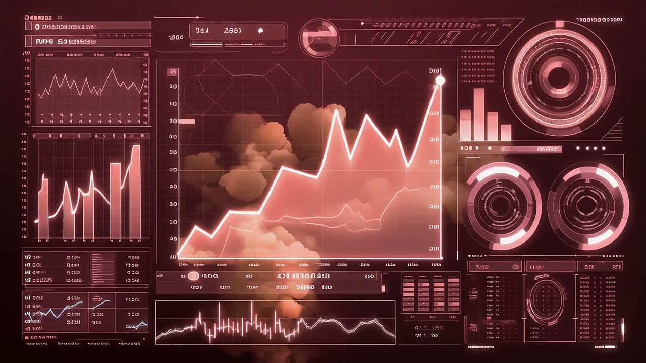 Dynamic Digital Dashboard with Financial Data Visualization
