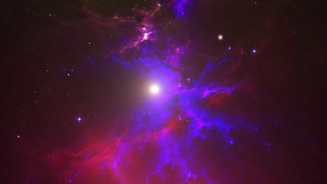 el vacío del universo y las nebulosas en el espacio profundo