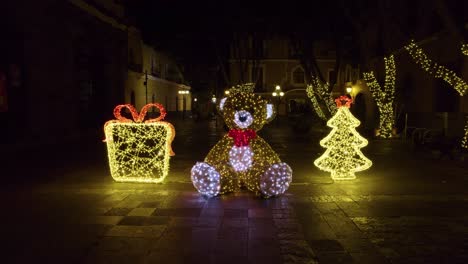 Imágenes-De-Las-Luces-Navideñas-Y-Decoraciones-En-Las-Calles-Y-Parques.