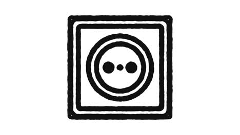 Electricity Icon Animation Footage & Alpha Channel