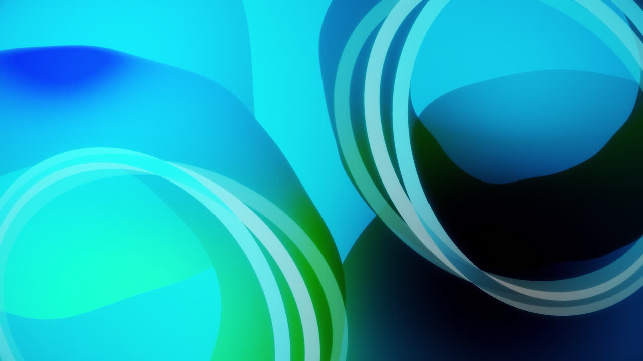 Abstract Blue and Green Circles