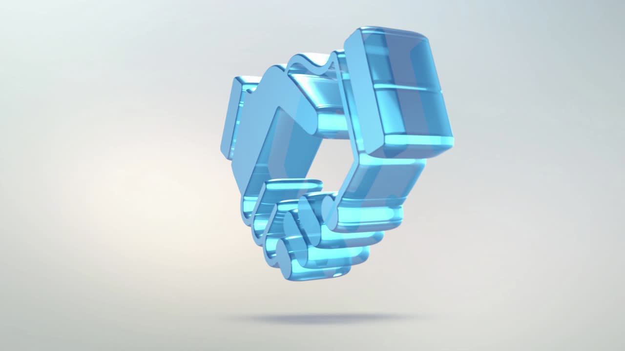 손의 아이콘은 유리로 만들어져 있으며, 알파 채널이 푸른 녹색으로 된 투명한 회전 손잡이 아이콘이 있습니다.