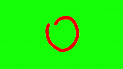 Drawing-several-red-circle-shapes-on-the-screen,-with-different-backgrounds-