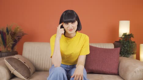 Woman-showing-mind-to-camera.