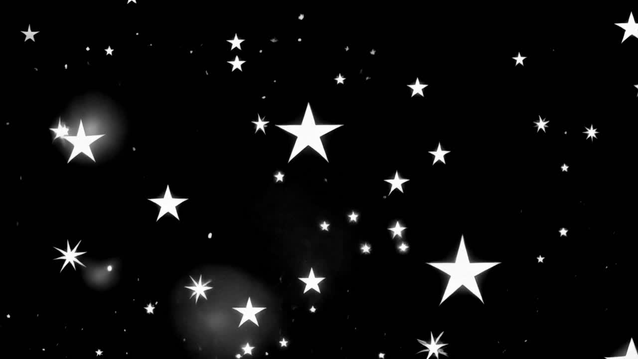 Cute little stars animated overlay, transparent 4K video, alpha channel, ProRes 4444