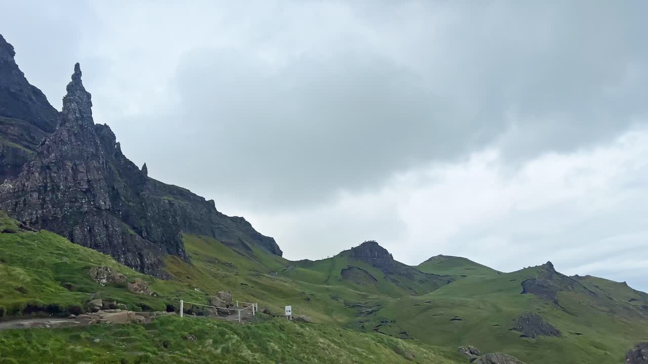 Panning Shot Of Scottish Highlands