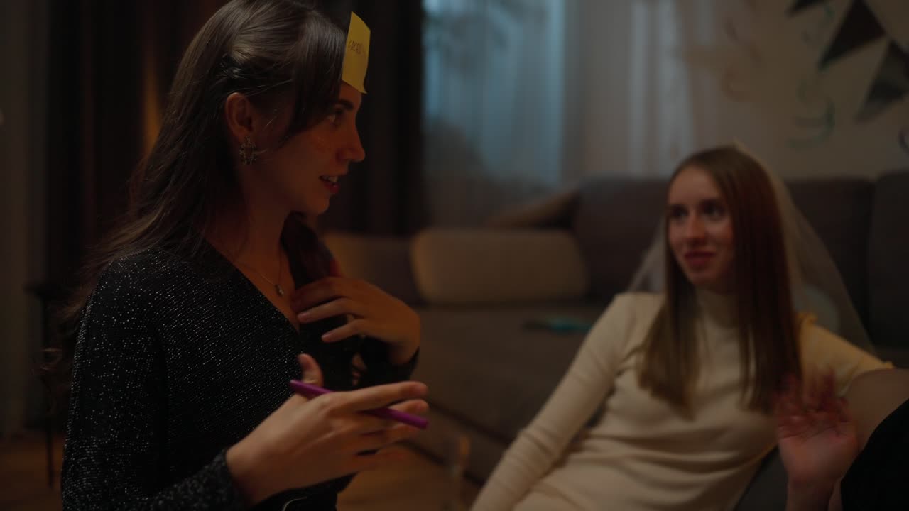 Friends Having Fun at a Girls' Night