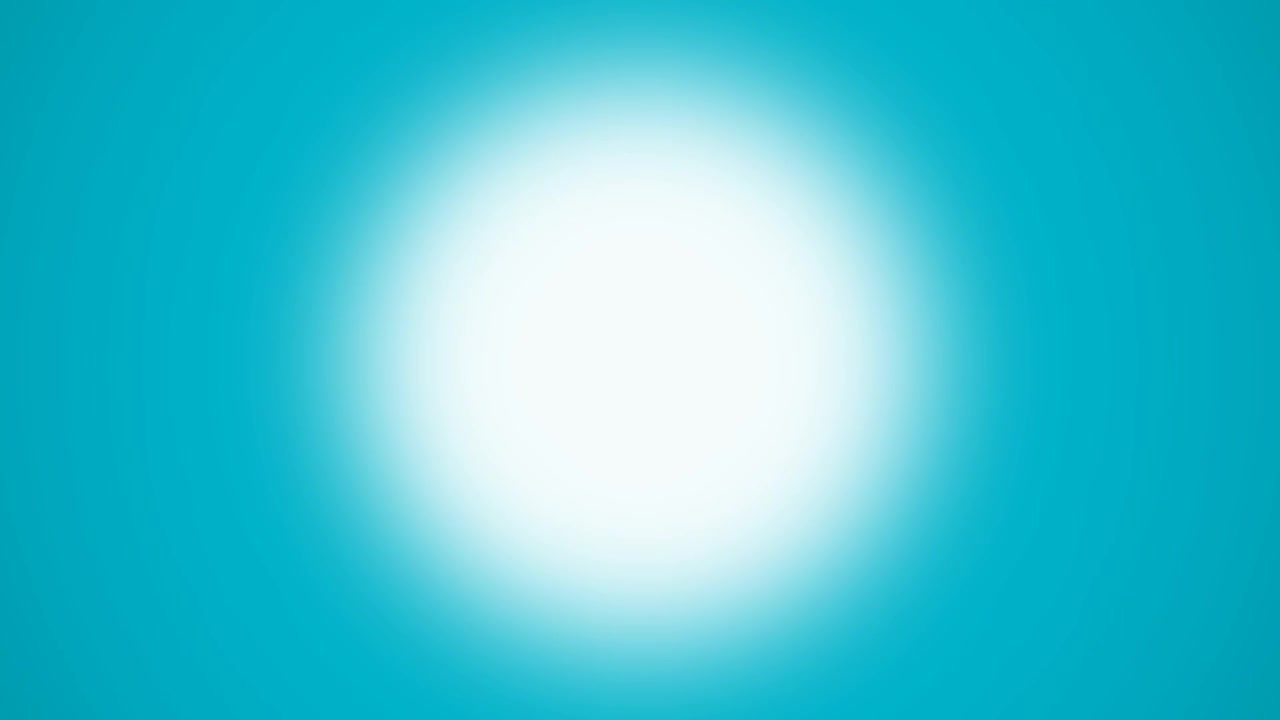 Impulso di luce incandescente astratto su sfondo ottanio