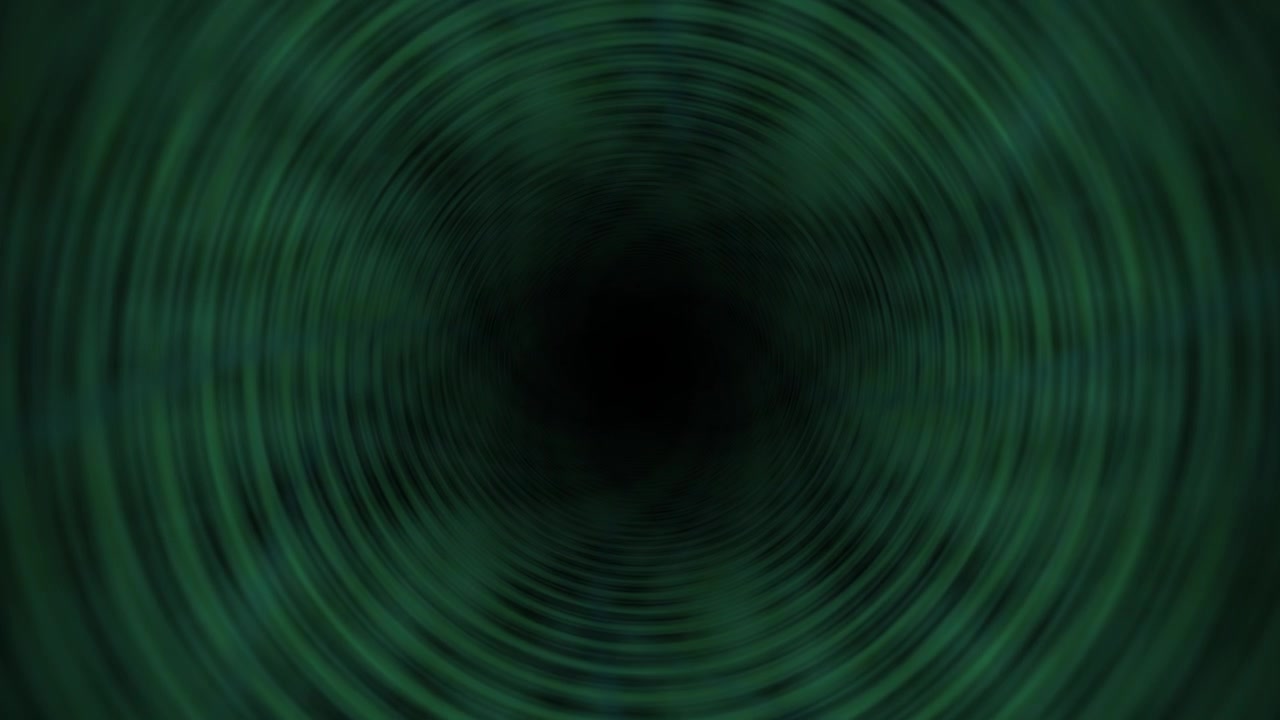 Abstract Green Spiral Tunnel Motion Background