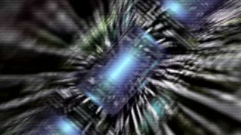 fondo de movimiento que muestra el punto de vista en primera persona volando a través de túneles digitales abstractos futuristas