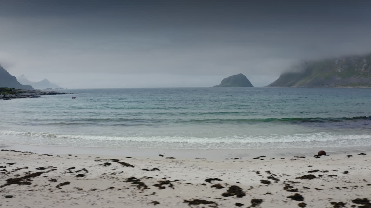 Lofoten Islands aerial landscape