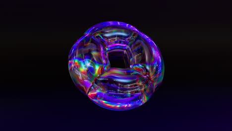 formas abstractas iridescentes