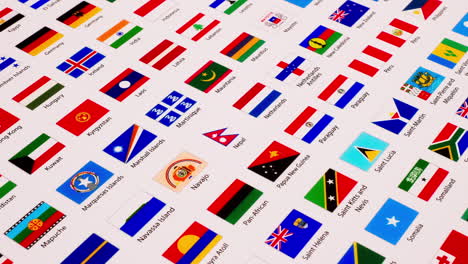 An-illustration-chart-or-poster-in-a-diagonal-position-revealing-different-kinds-of-colorful-national-flags-zoomed-out