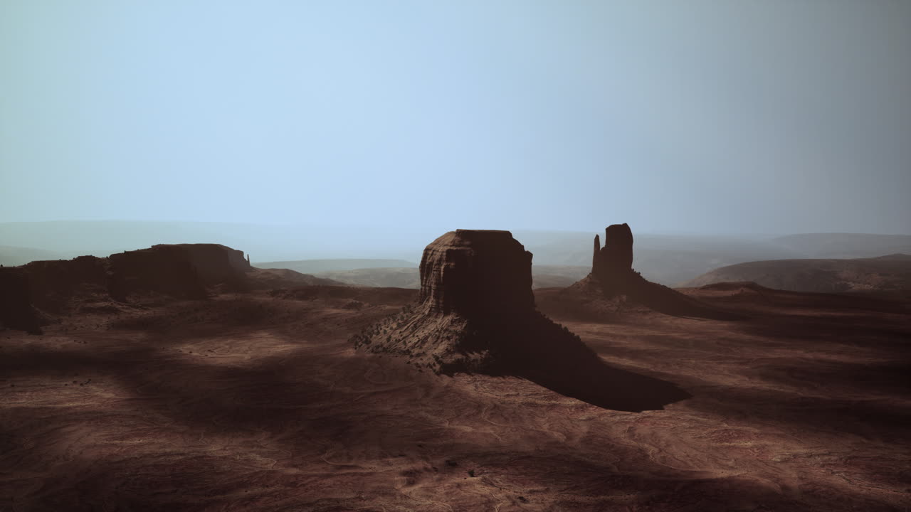 impresionante paisaje desértico con formaciones rocosas rojas