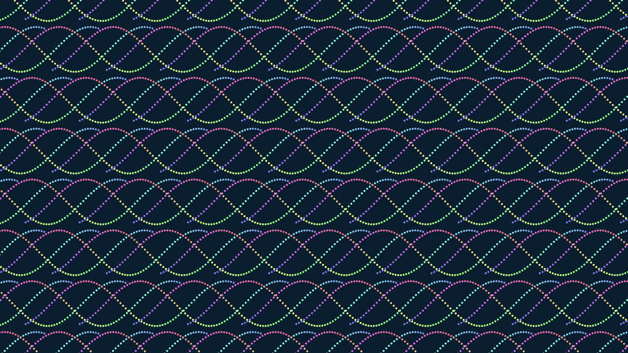 Curved lines in motion vibrant circular pattern in blue, purple, and pink