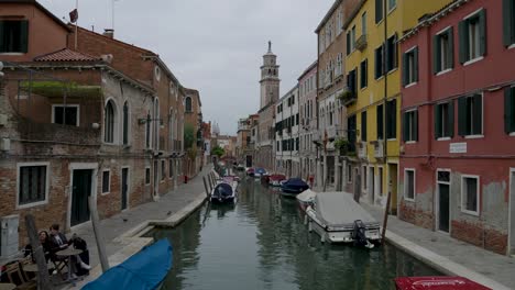 charming canal in venice, italy