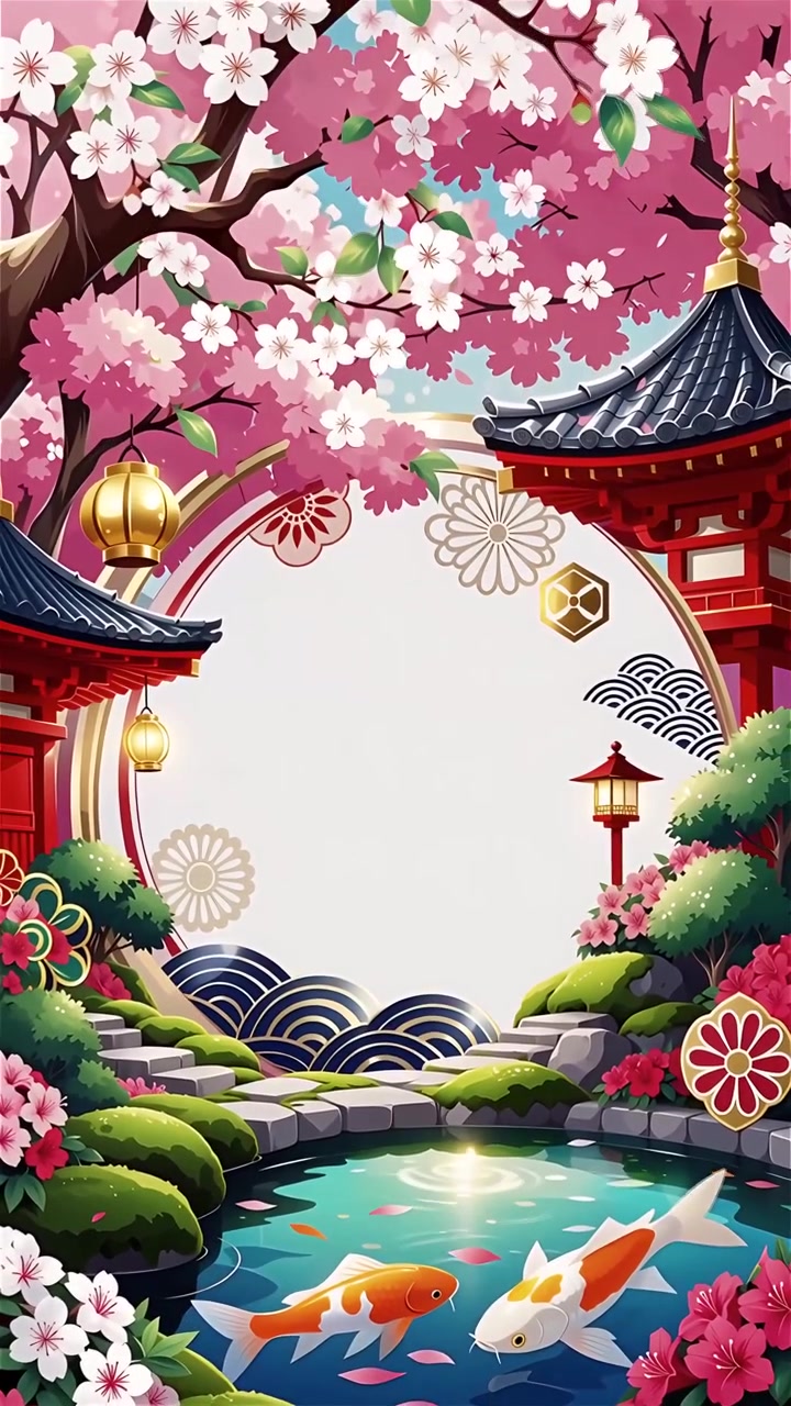 Sfondo Animato Cultura Giapponese 4K