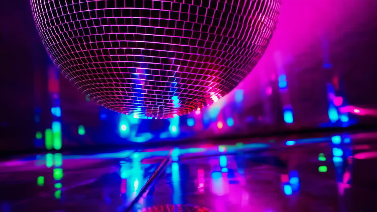 Disco Ball in a Nightclub