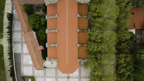 top view of the new church of arrabal at the city of salamanca in spain