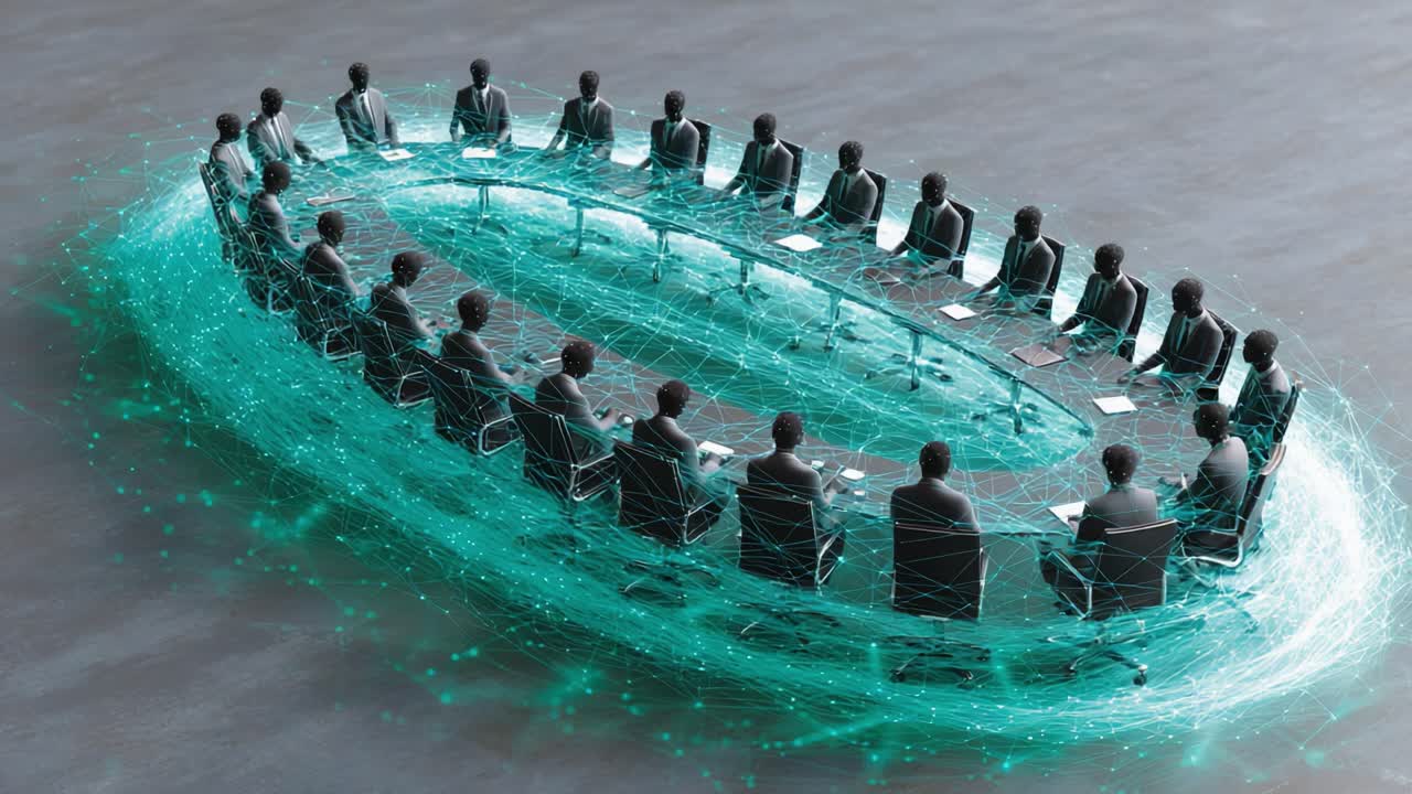 A Dynamic Digital Roundtable: The Future of Collaboration and Innovation in a Tech-Driven World with Connected Participants in a Virtual Setting