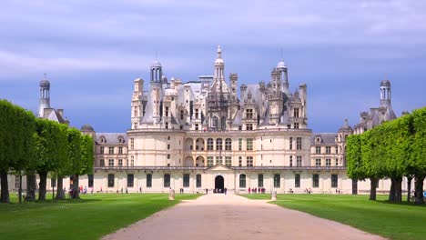 distant shot of the beautiful chateau of chambord in the loire valley in france 2