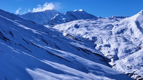 snowy himalayan mountain range