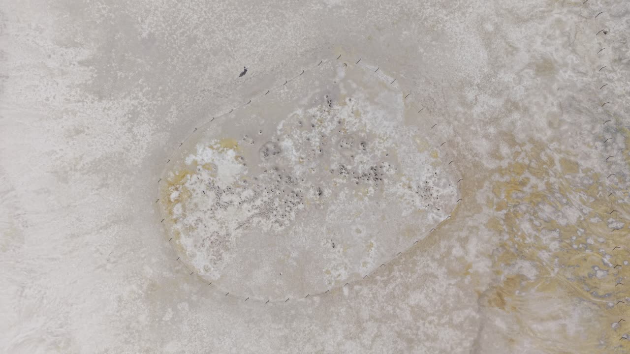 Woman walking in the Volcanic Crater Stefanos, Nisyros Greece. D-Log M 3x telephotoal Video