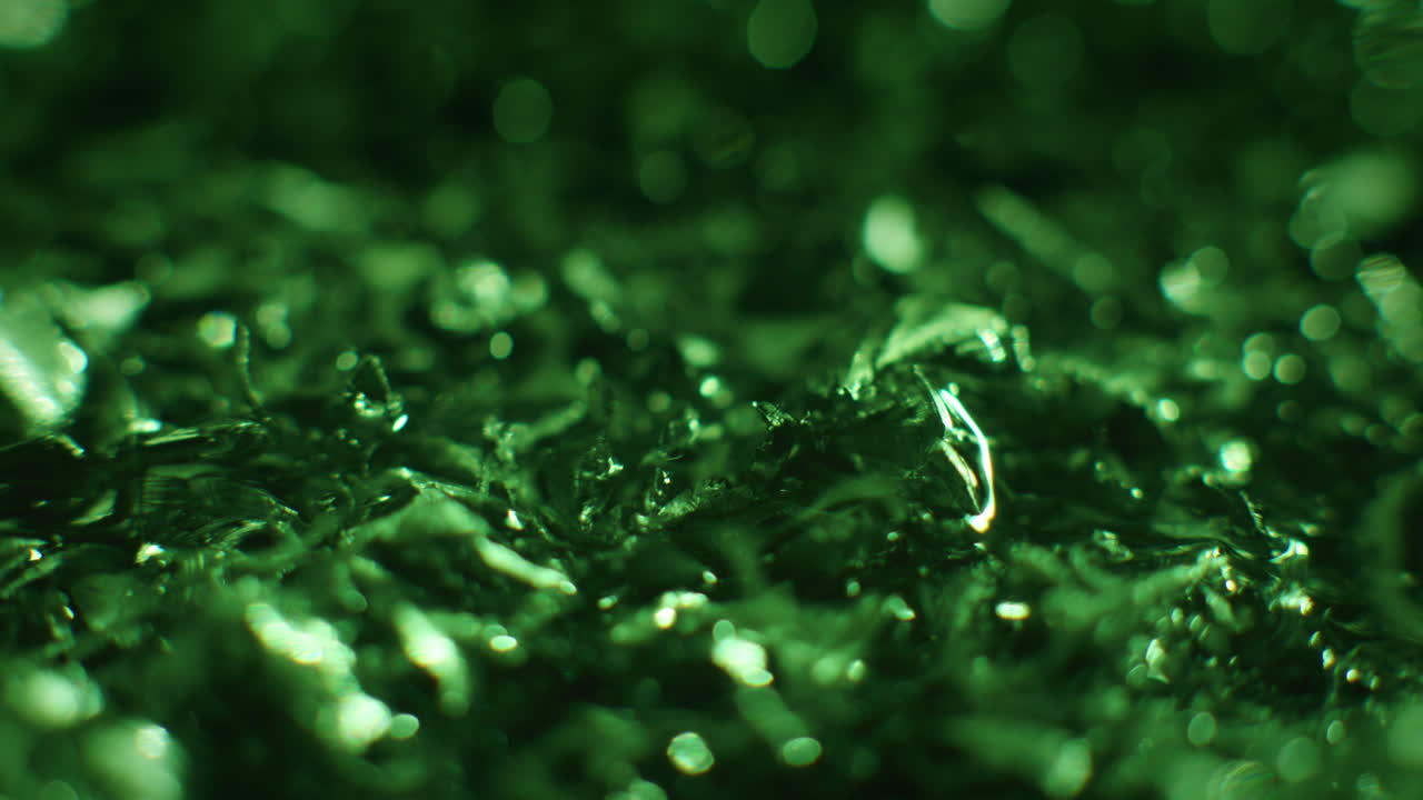 Emerald color metal erratic movement