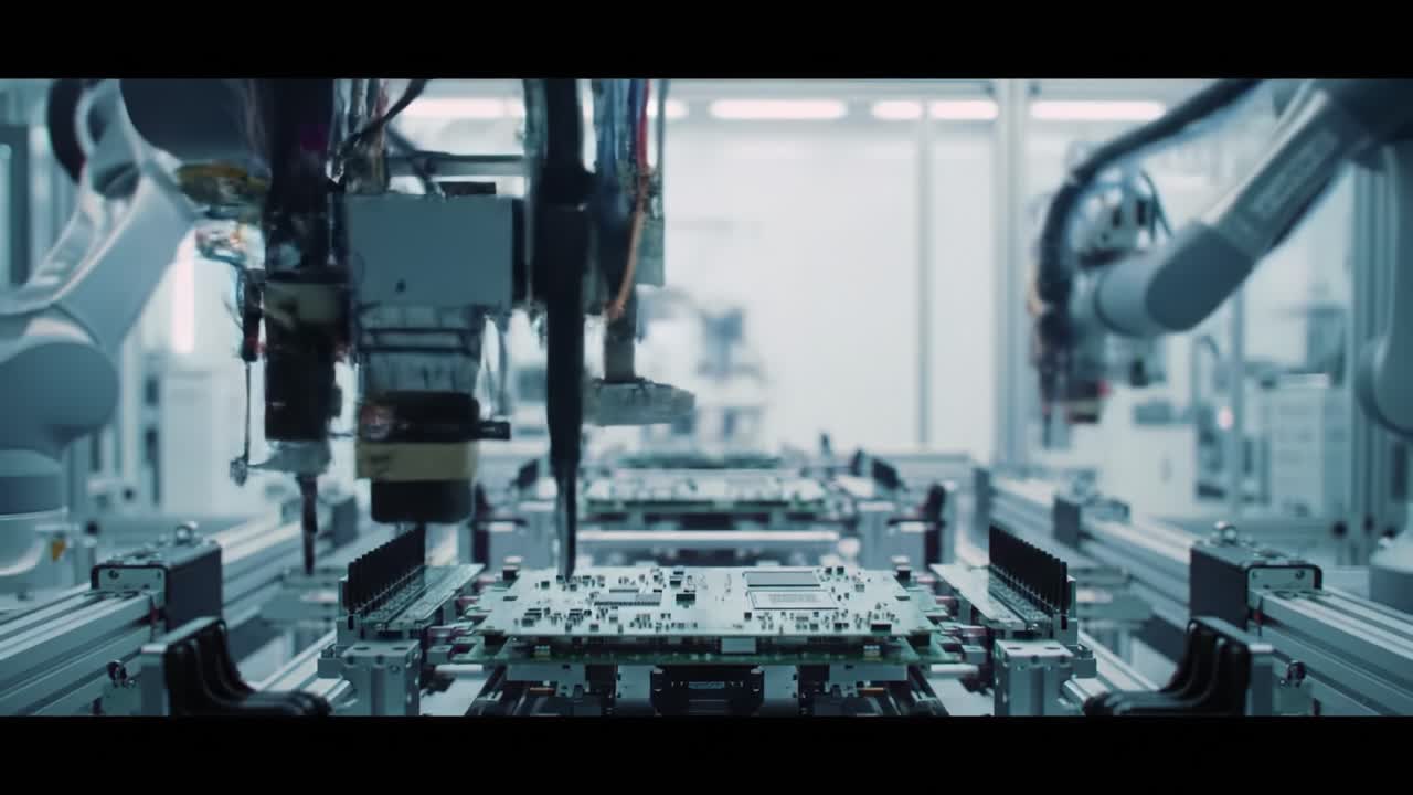 proceso de fabricación automática de productos electrónicos