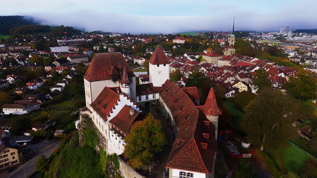 Burgdorf city with the castle in front (Switzerland).