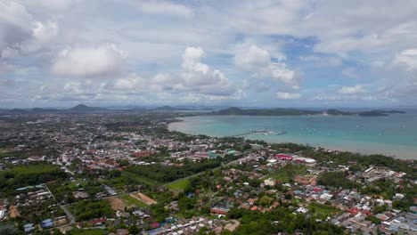 thailand, phuket bay, rawai mueang district on a beautiful sunny day