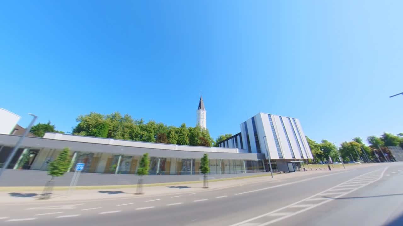 리투아니아 시아울라이의 교통에 대한 하이퍼래프스 영상