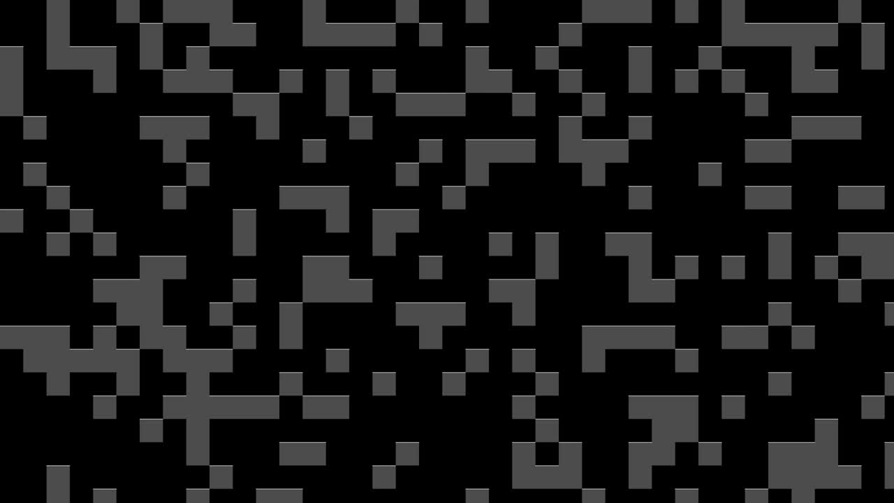 señal de cuadrados digitales monocromáticos