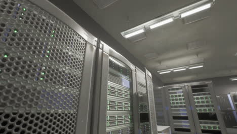 a row of servers in a server room