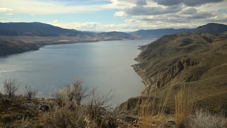 ebbing beauty: timelapse journey over kamloops lake from battle bluff