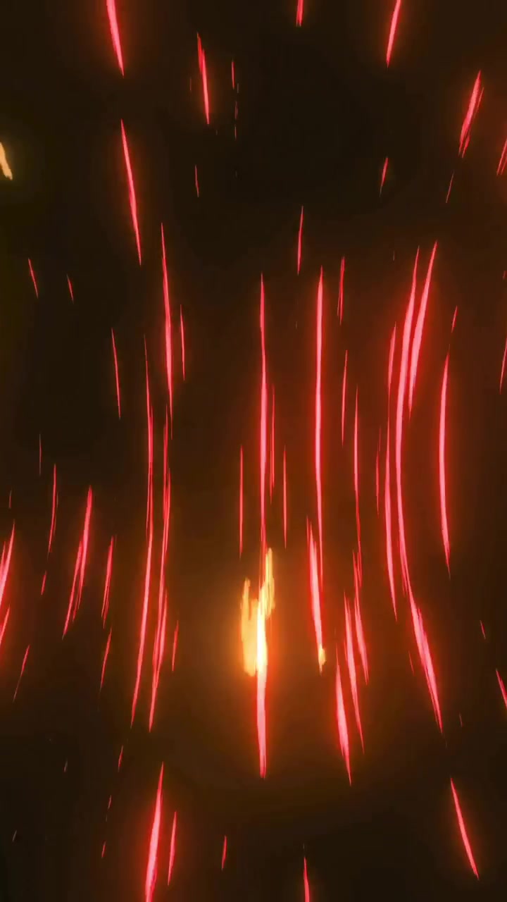 Animation of glowing trails of light moving on black background