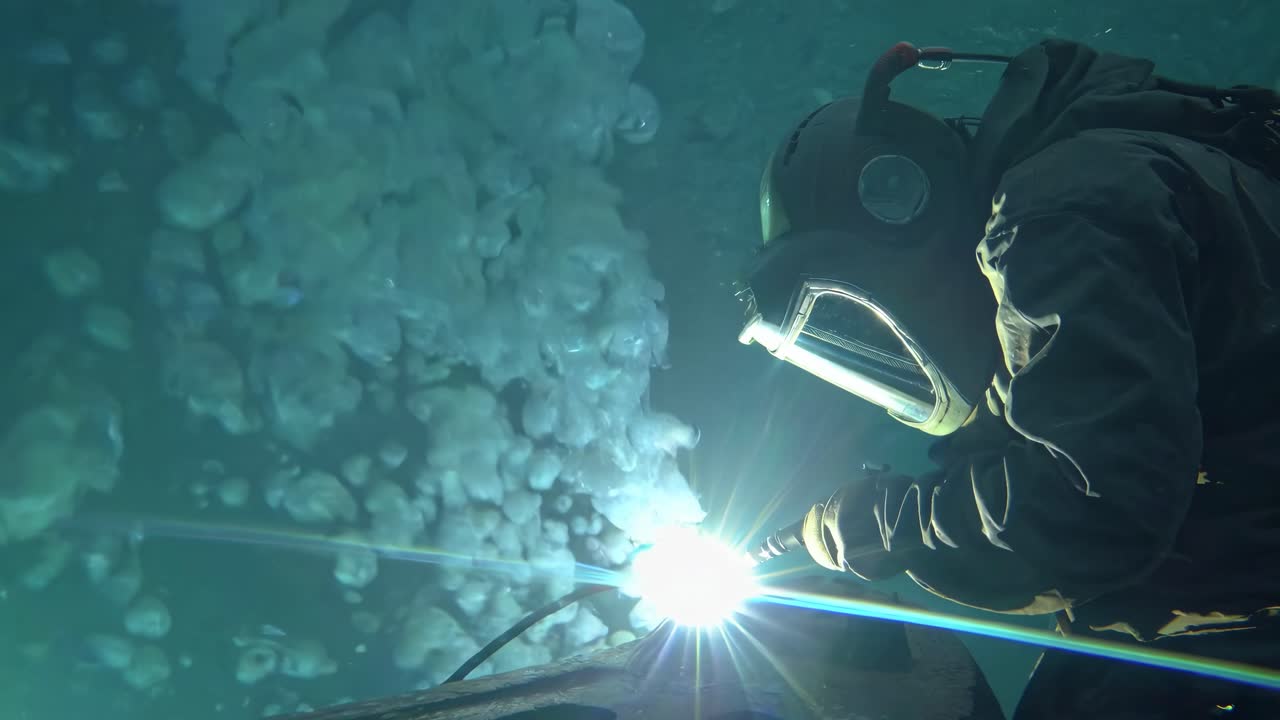 operazioni di saldatura subacquea