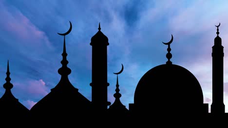 great mosque at sunset in time lapse, saudi arabia. mecca clock tower, skyline with abraj al bait.